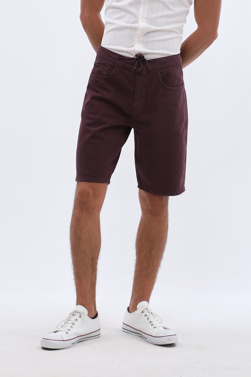 شورت قطن 100% من JEANSPRO - لون خمري