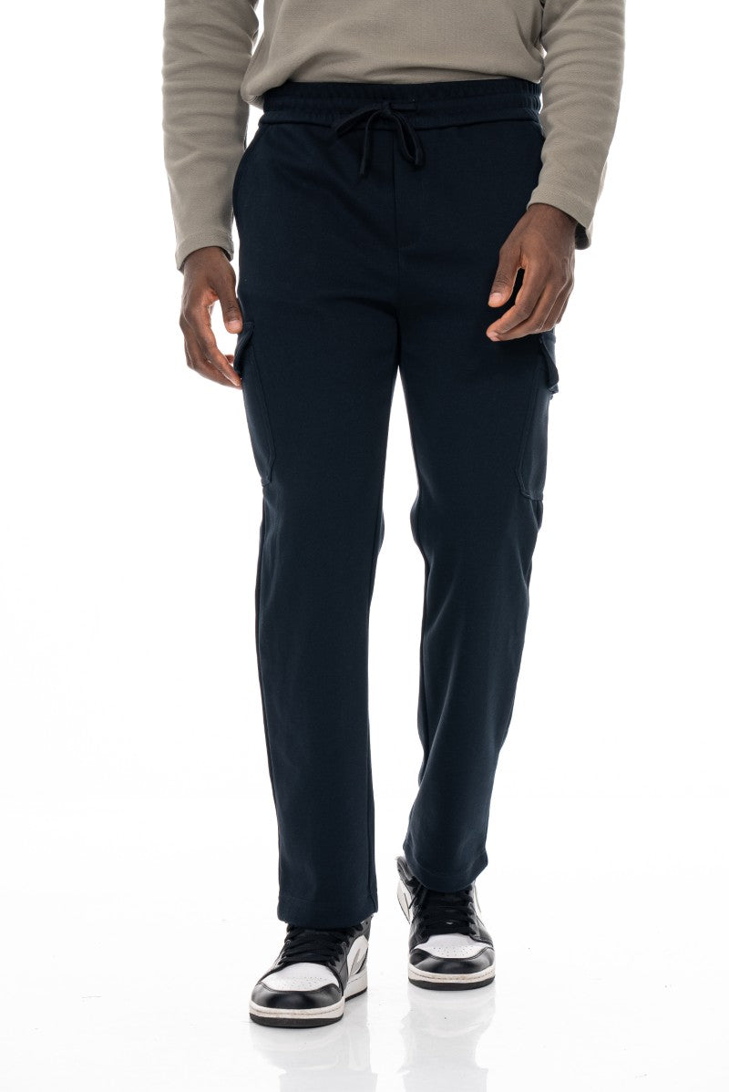 بنطال رياضي قطني مريح - كحلي