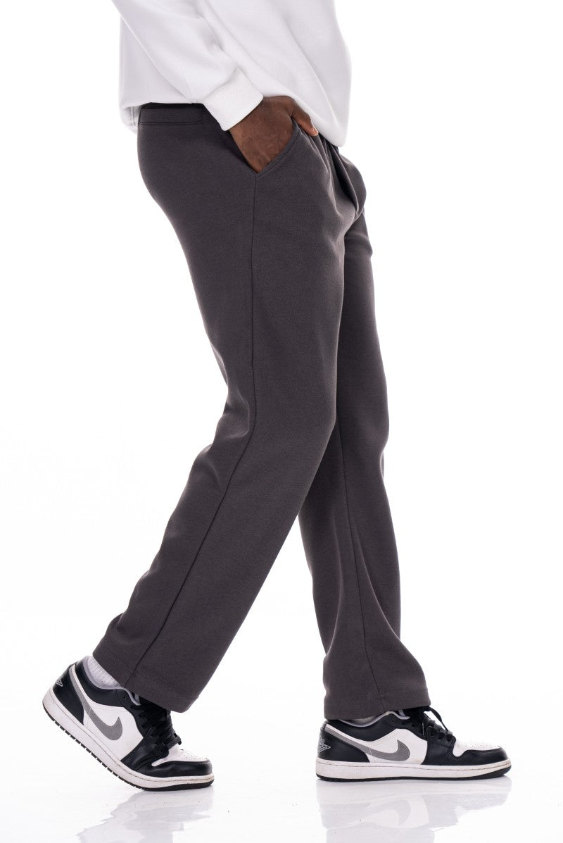 بنطال رياضي قطني مريح - رمادي