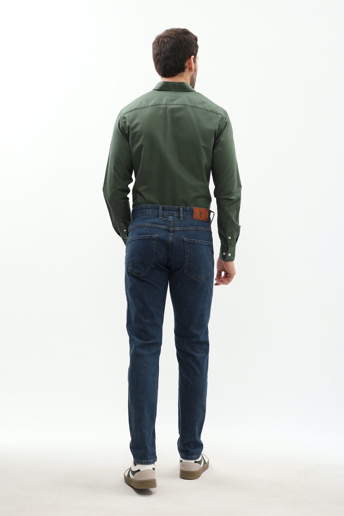 جينز Slim Fit من JEANSPRO - لون أزرق غامق