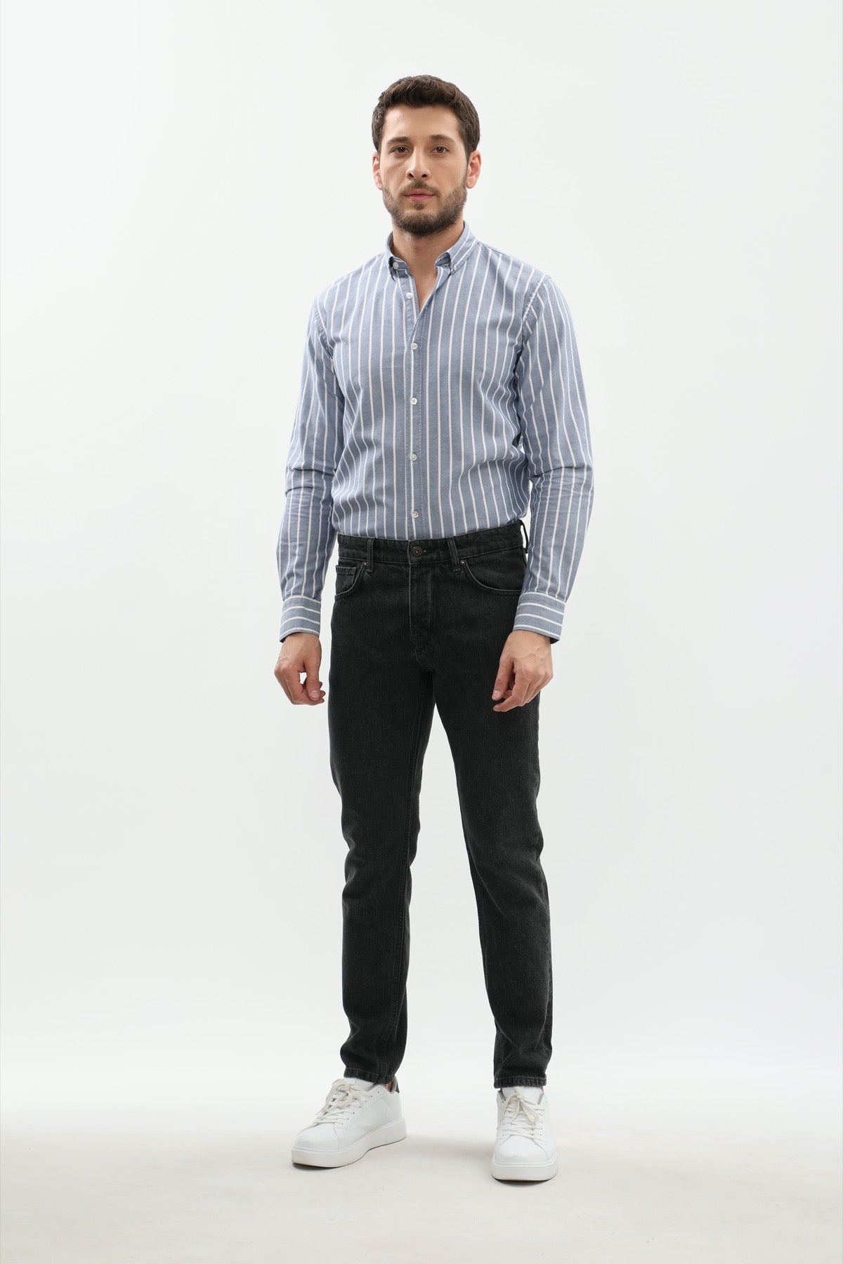 جينز Slim Fit من JEANSPRO - لون أسود