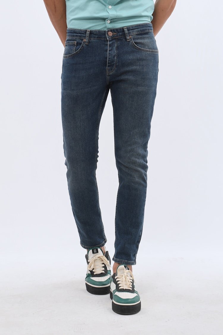 DNM UNITED Slim Fit Jeans - Navy Blue