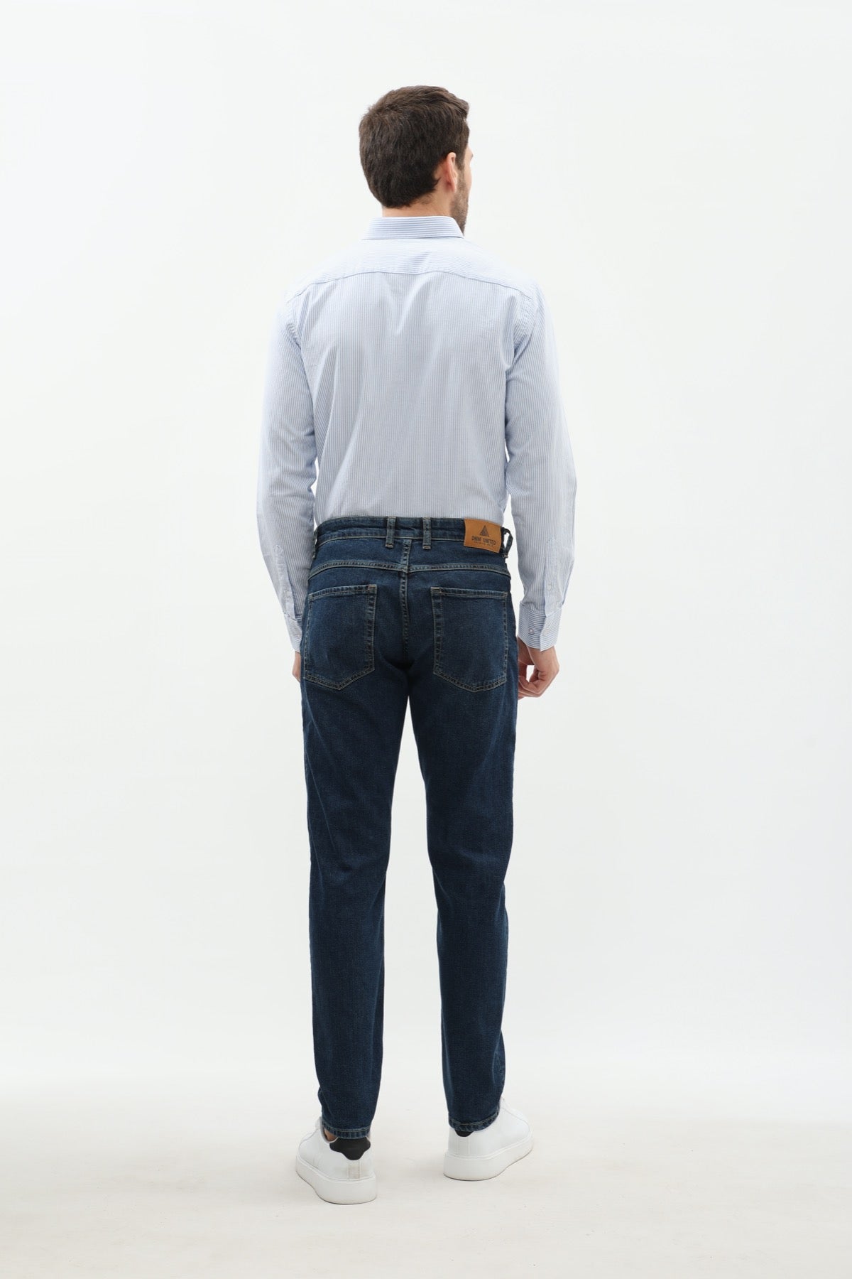 DNM UNITED Slim Fit Jeans - Dark Wash Blue