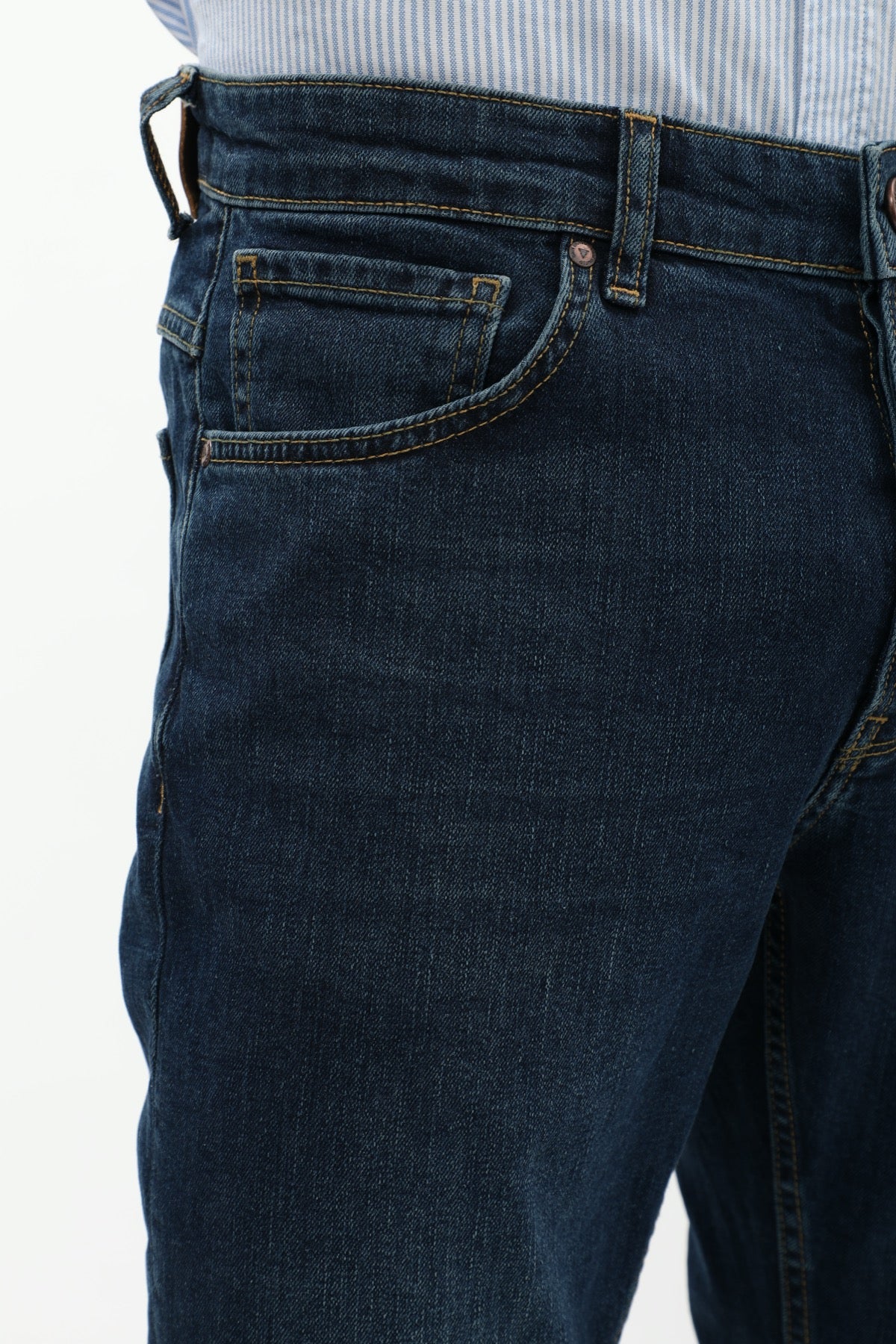 DNM UNITED Slim Fit Jeans - Dark Wash Blue