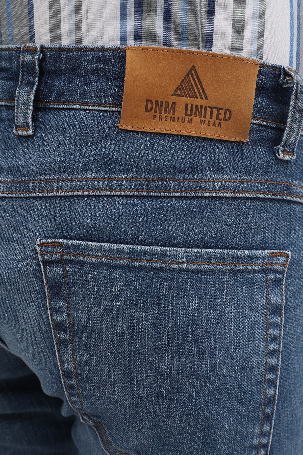 DNM UNITED Slim Fit Jeans - Sky Blue Washed