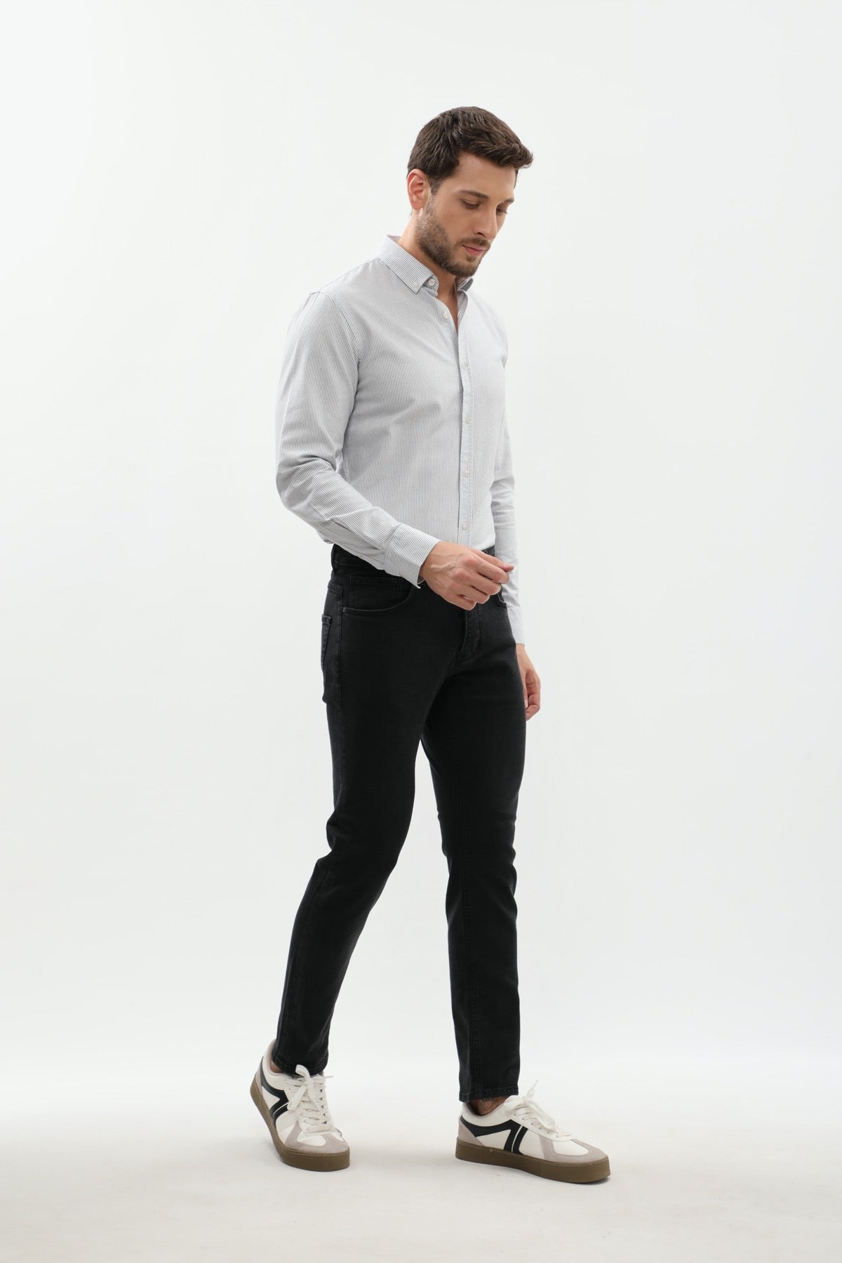 جينز Slim Fit من JEANSPRO - لون أسود