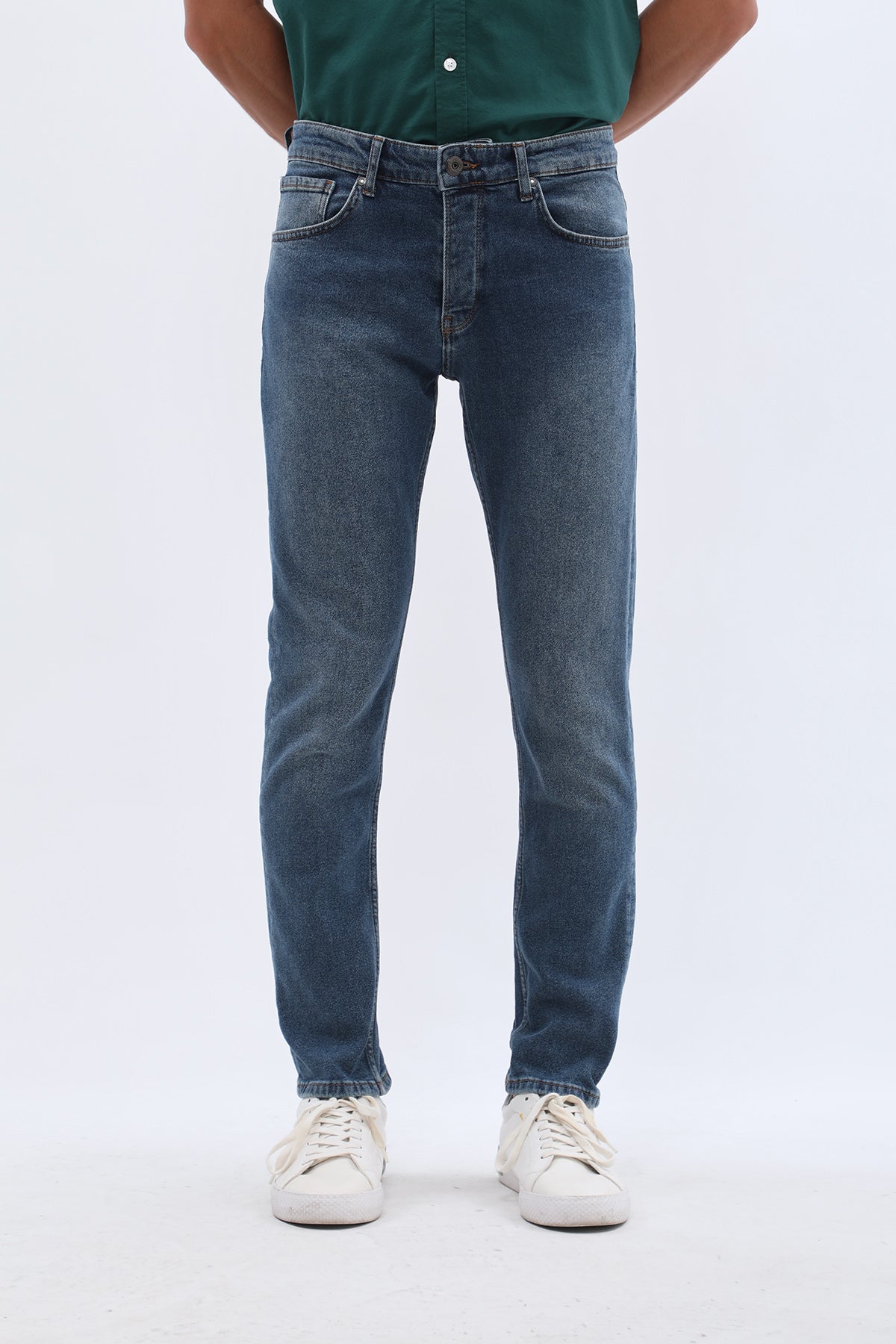 جينز Slim Fit من JEANSPRO - لون أزرق باهت