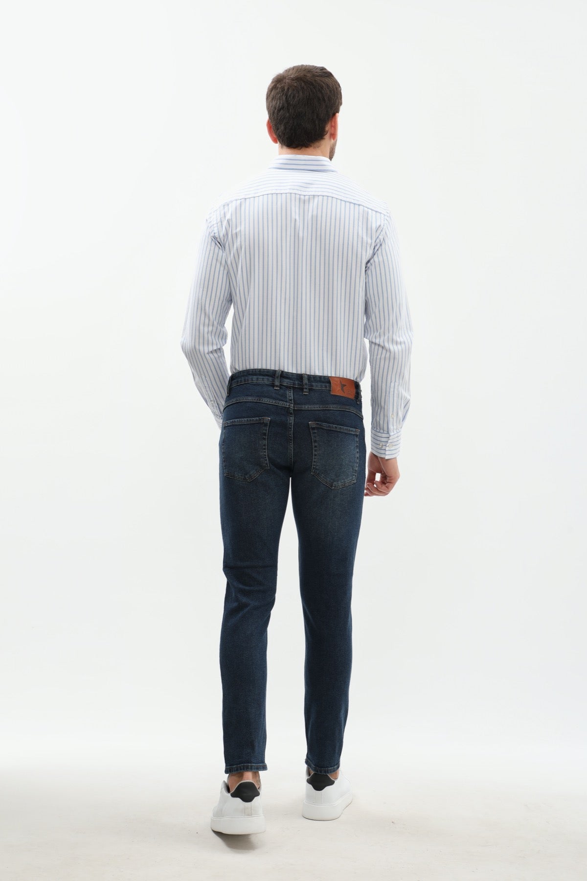 جينز Slim Fit من JEANSPRO - لون كحلي باهت