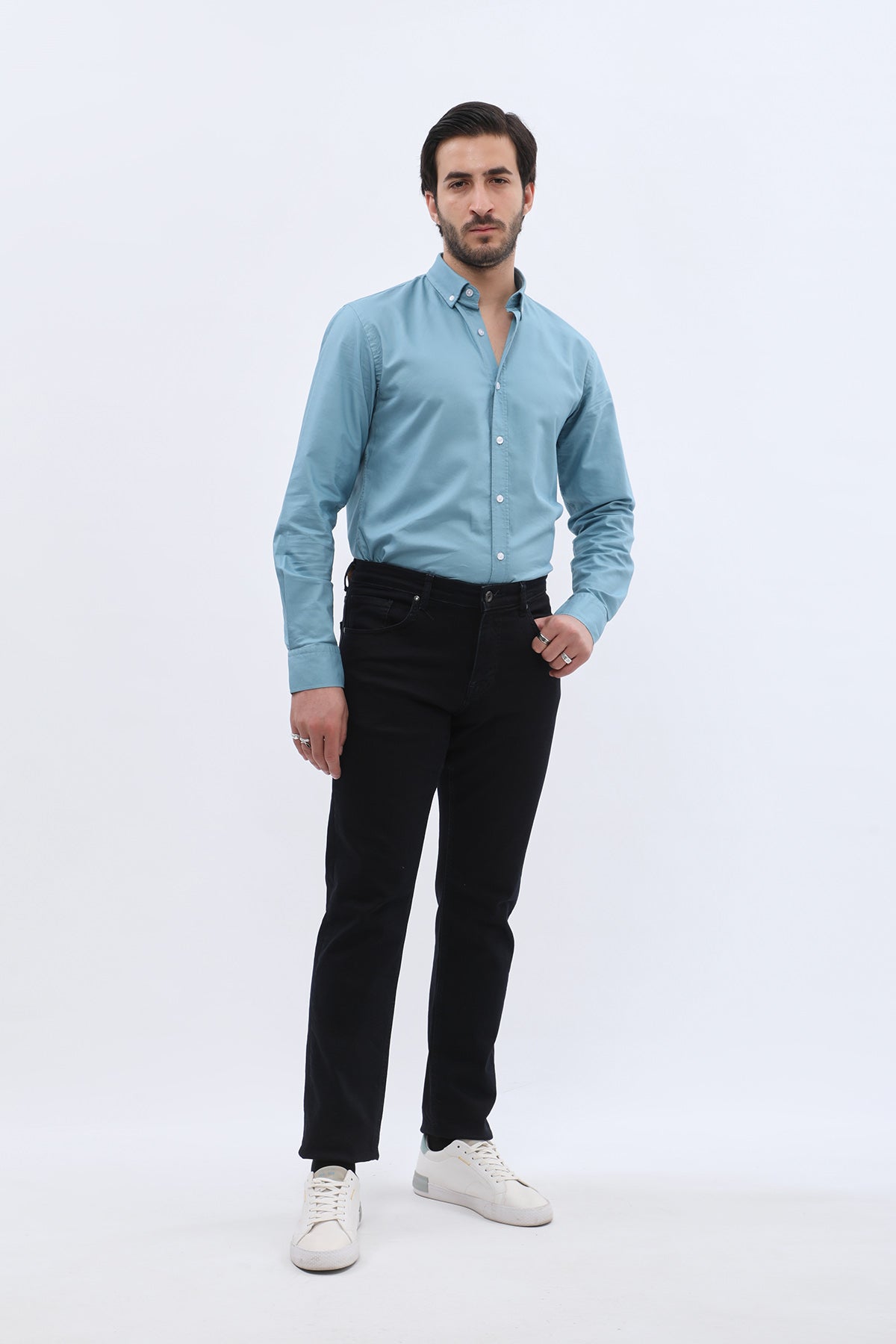 جينز Comfort Fit من JEANSPRO - لون أسود