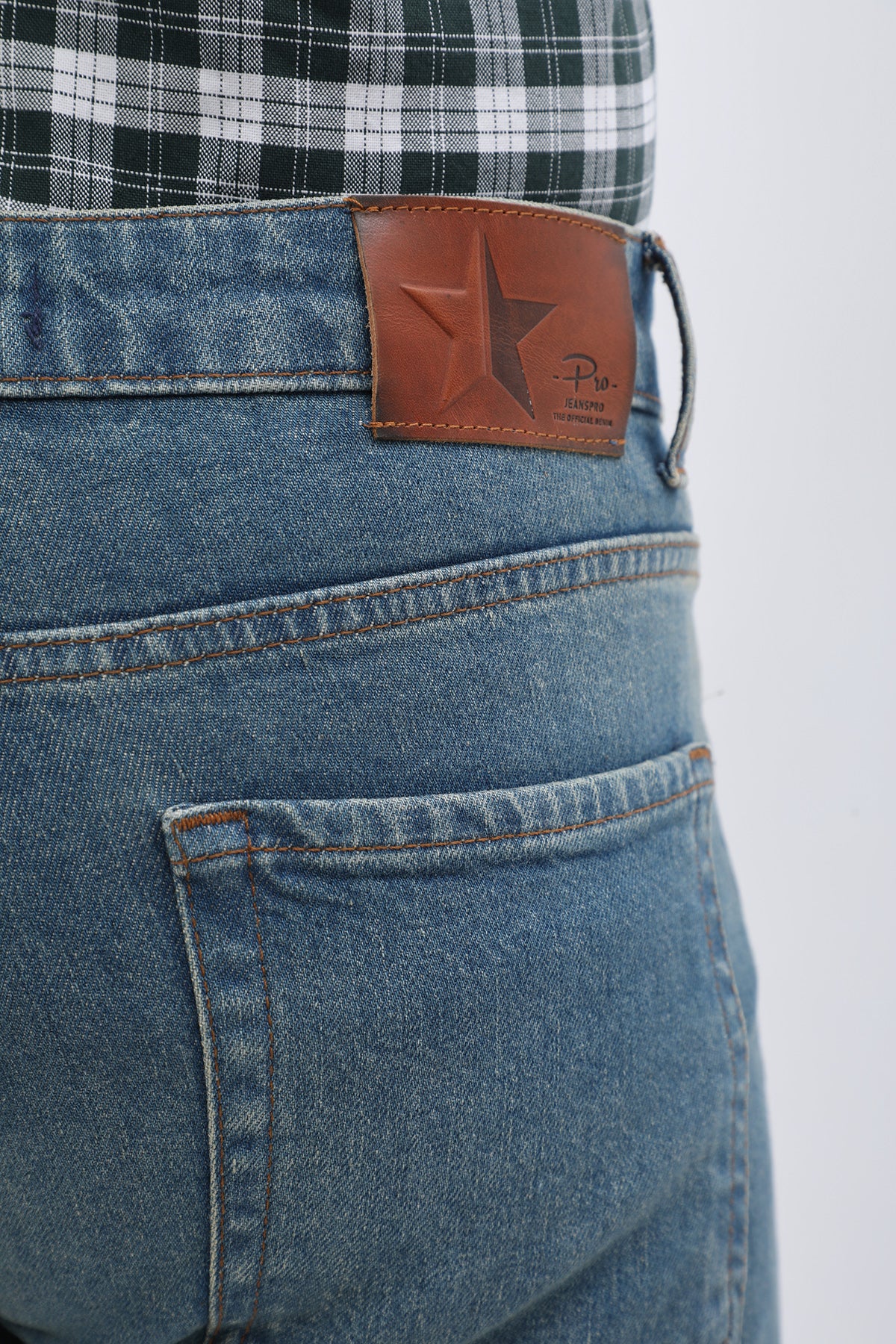 جينز Comfort Fit من JEANSPRO - لون أزرق عتيق