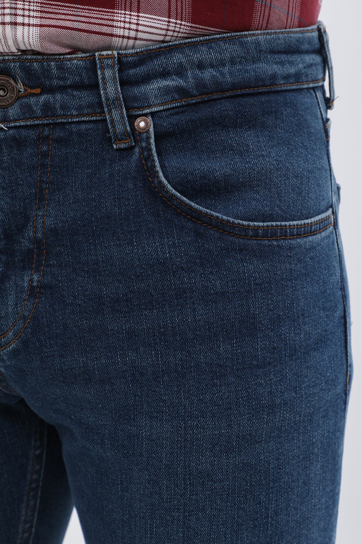 جينز Comfort Fit من JEANSPRO - لون أزرق