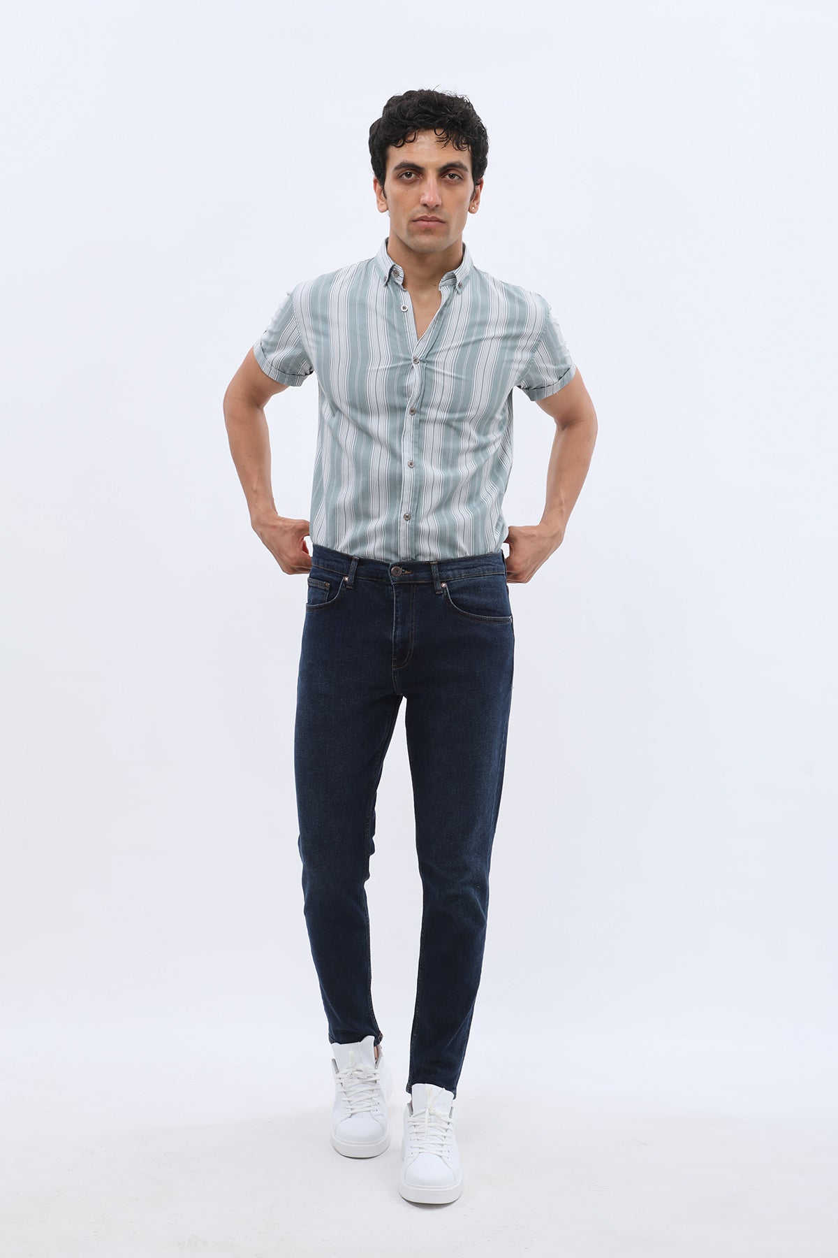 JEANSPRO Boyfriend Slim Fit Jeans - Navy Denim