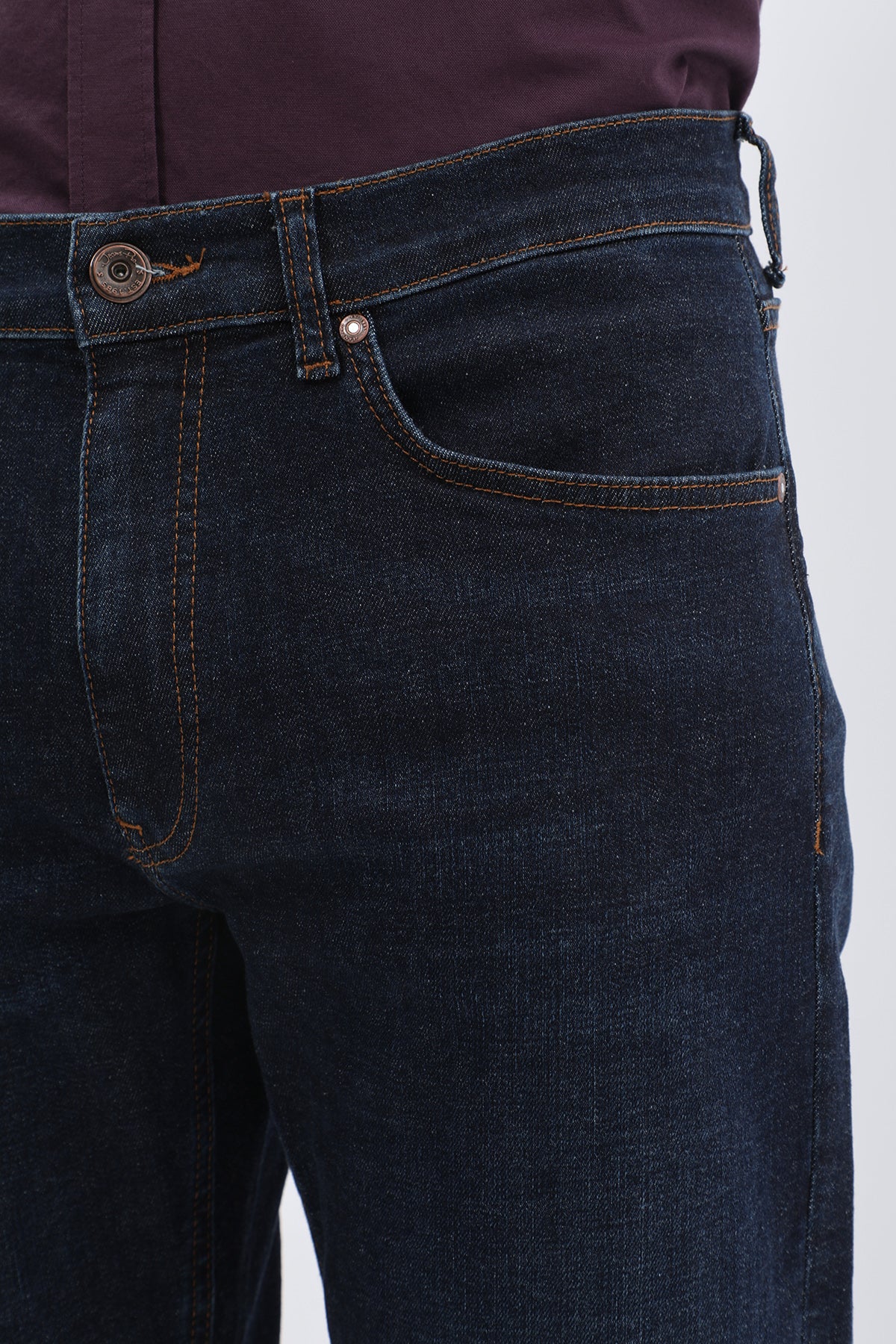 جينز Boyfriend Slim Fit من JEANSPRO - لون كحلي كلاسيك