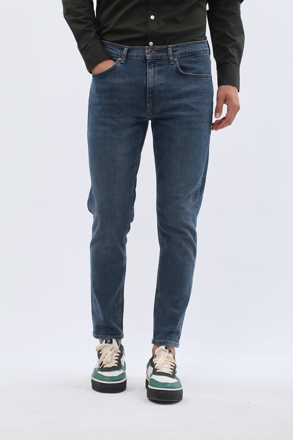 JEANSPRO Boyfriend Slim Fit Jeans - Faded Blue