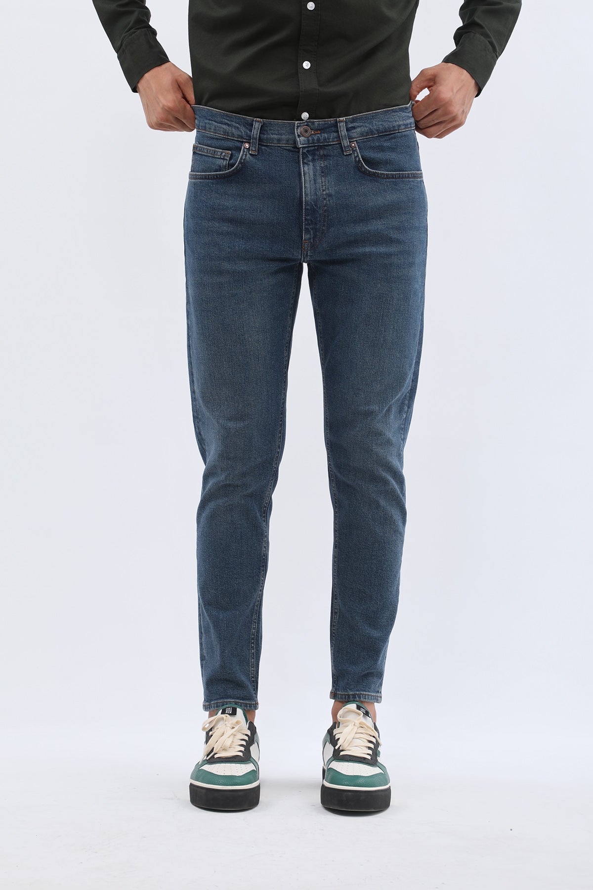 JEANSPRO Boyfriend Slim Fit Jeans - Faded Blue