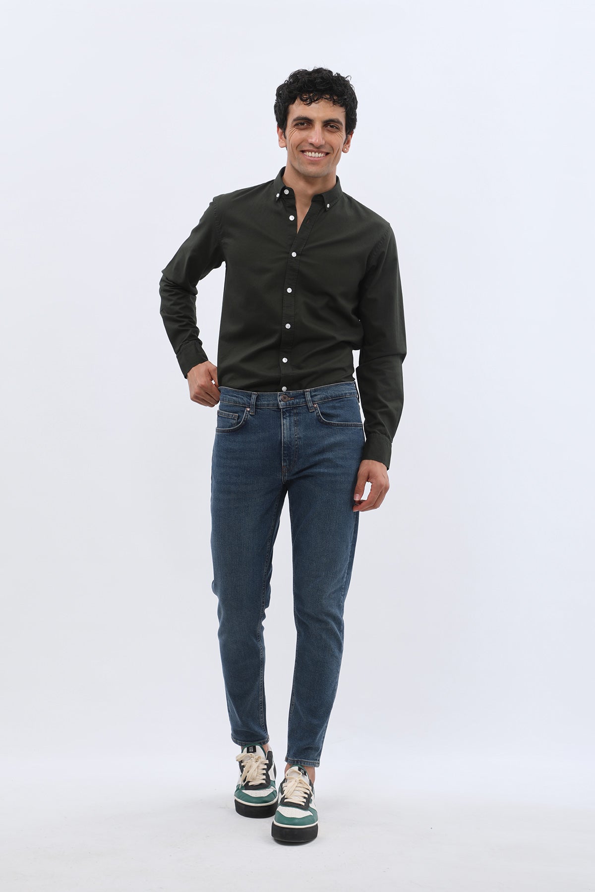 JEANSPRO Boyfriend Slim Fit Jeans - Faded Blue