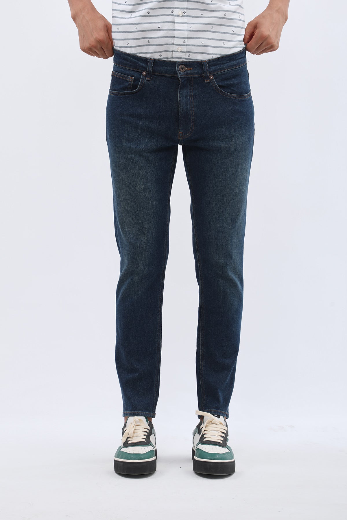 JEANSPRO Boyfriend Slim Fit Jeans - Stonewashed Blue
