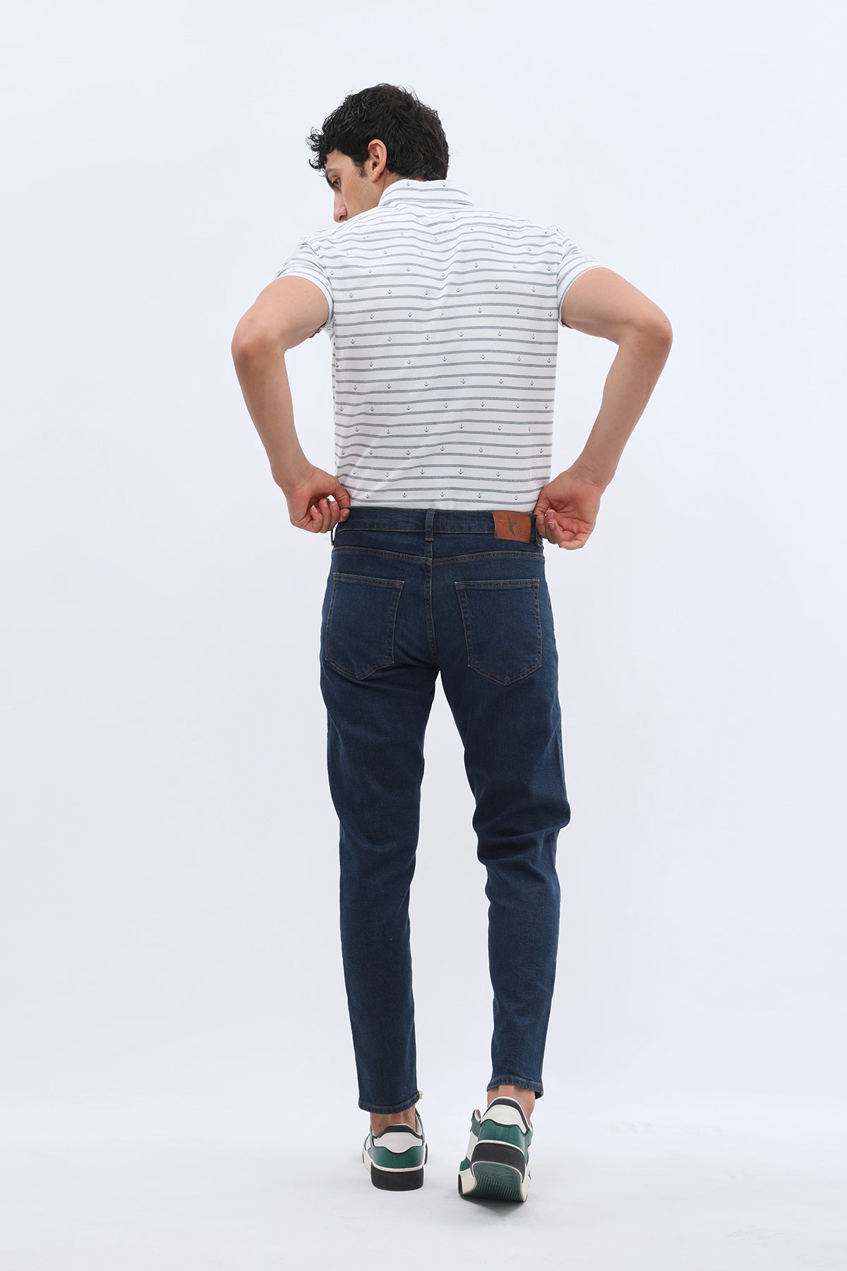JEANSPRO Boyfriend Slim Fit Jeans - Stonewashed Blue
