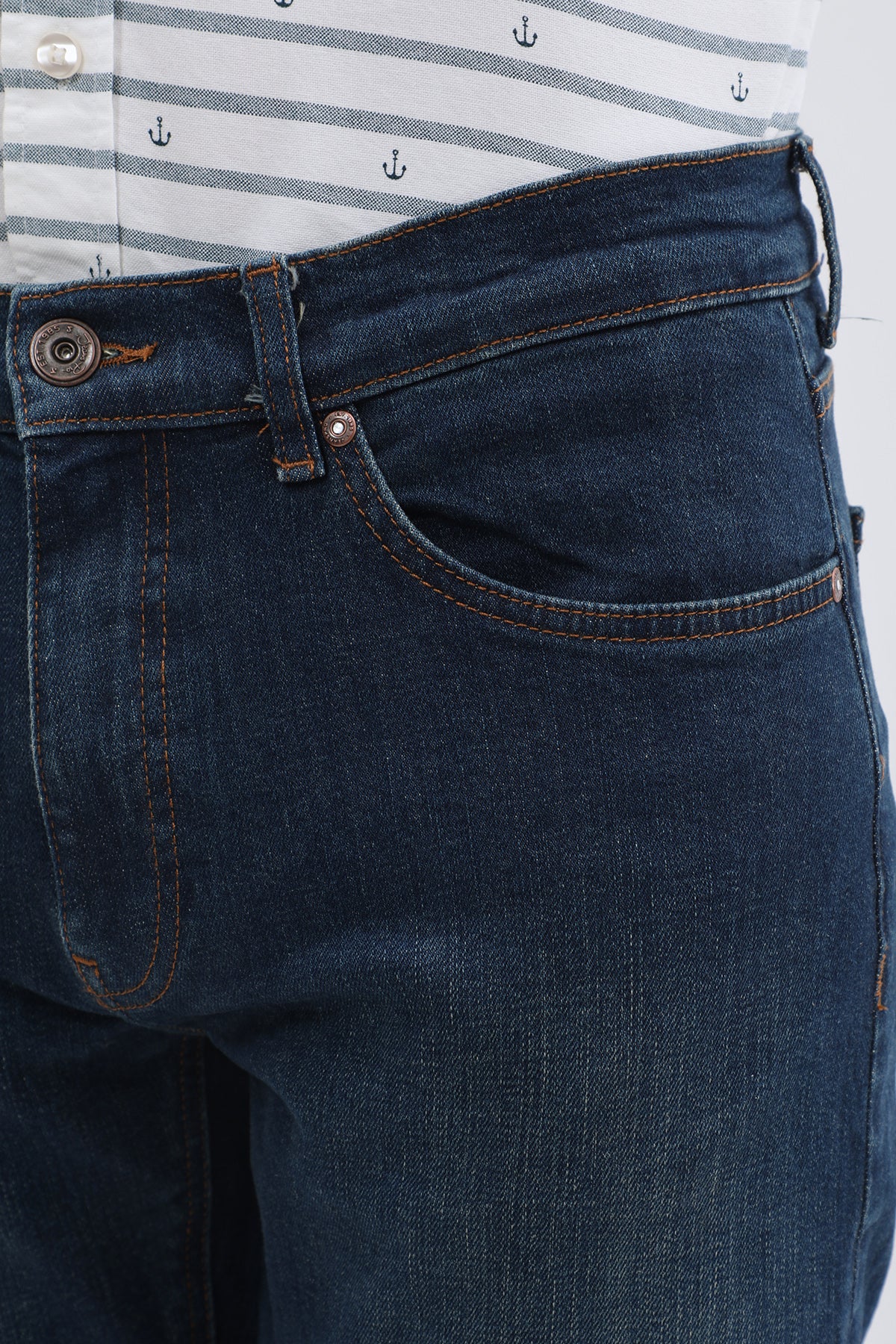 JEANSPRO Boyfriend Slim Fit Jeans - Stonewashed Blue