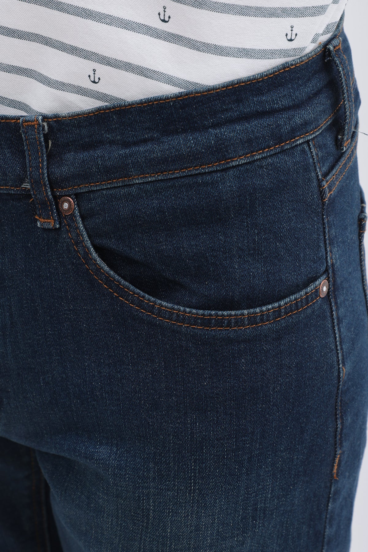 JEANSPRO Boyfriend Slim Fit Jeans - Stonewashed Blue