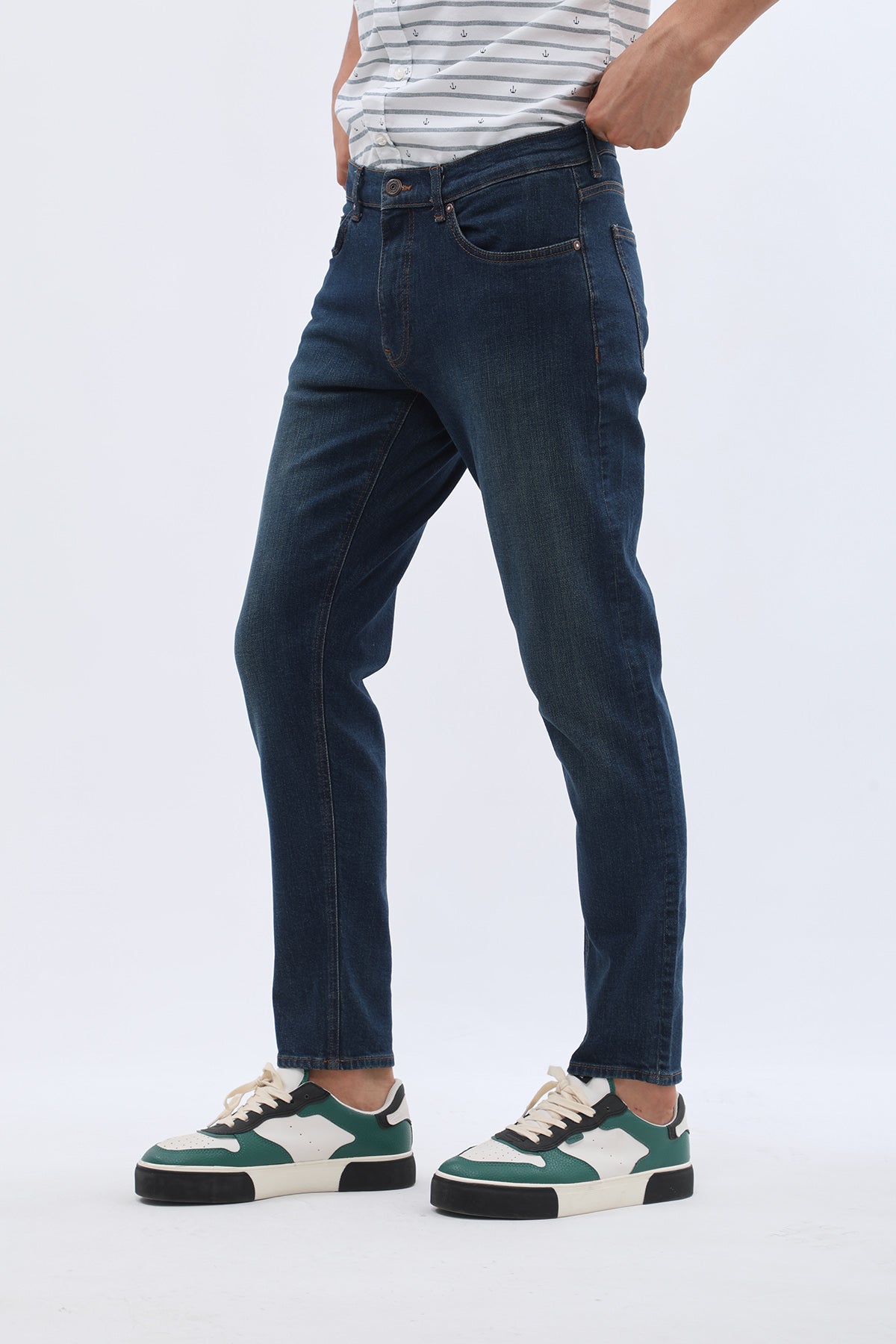 JEANSPRO Boyfriend Slim Fit Jeans - Stonewashed Blue