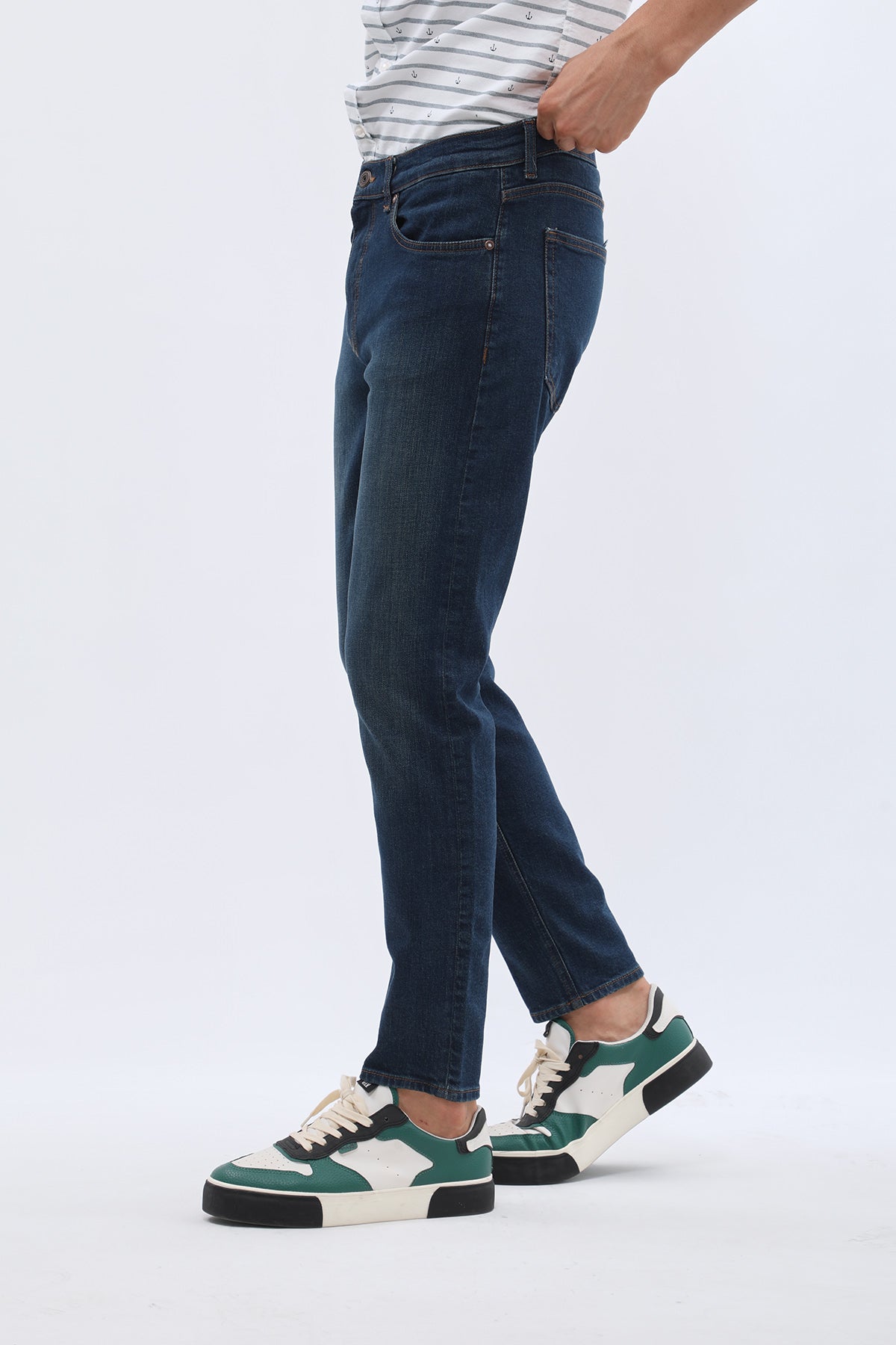 JEANSPRO Boyfriend Slim Fit Jeans - Stonewashed Blue