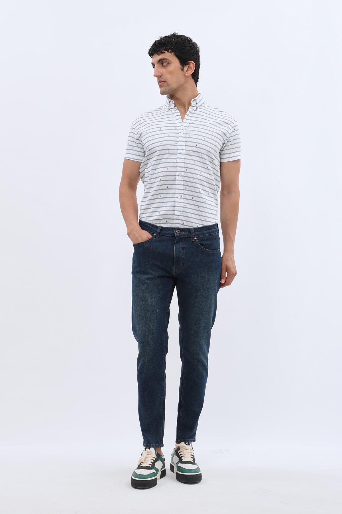 JEANSPRO Boyfriend Slim Fit Jeans - Stonewashed Blue
