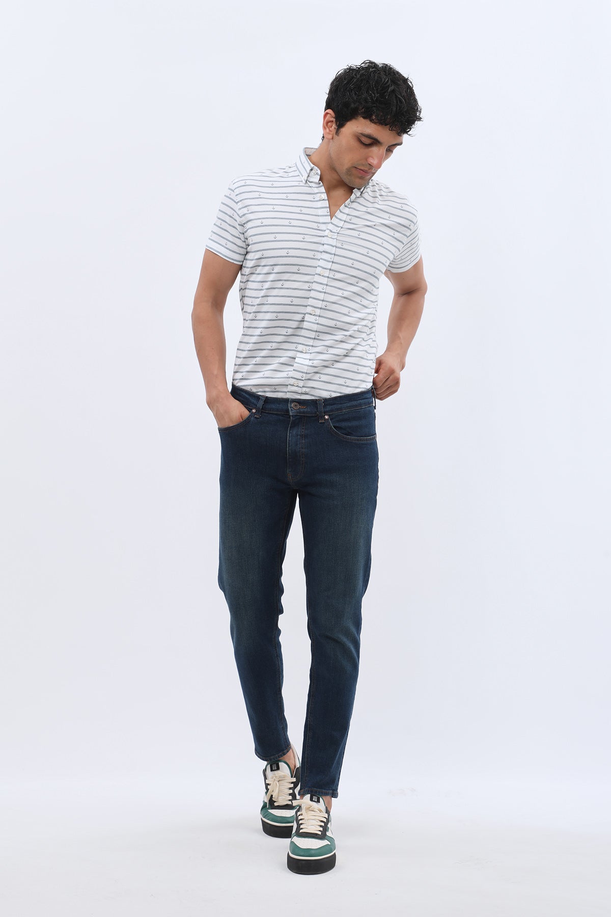 JEANSPRO Boyfriend Slim Fit Jeans - Stonewashed Blue