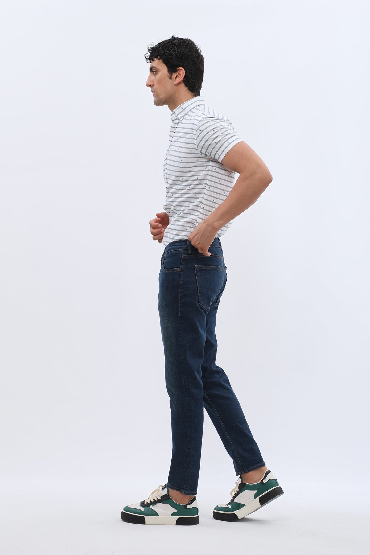 JEANSPRO Boyfriend Slim Fit Jeans - Stonewashed Blue