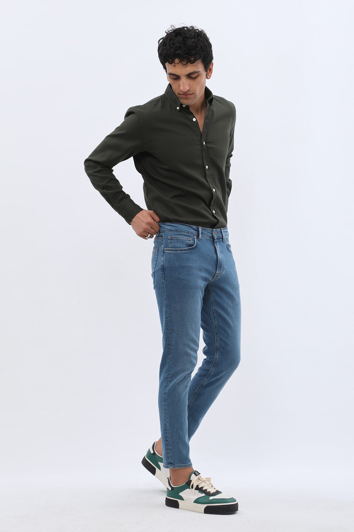 JEANSPRO Boyfriend Slim Fit Jeans - Soft Blue