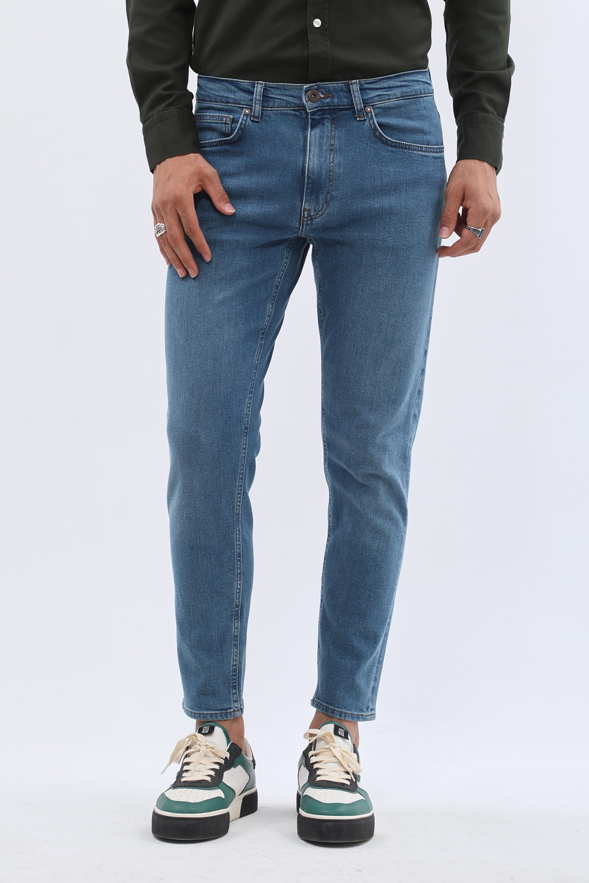 JEANSPRO Boyfriend Slim Fit Jeans - Soft Blue