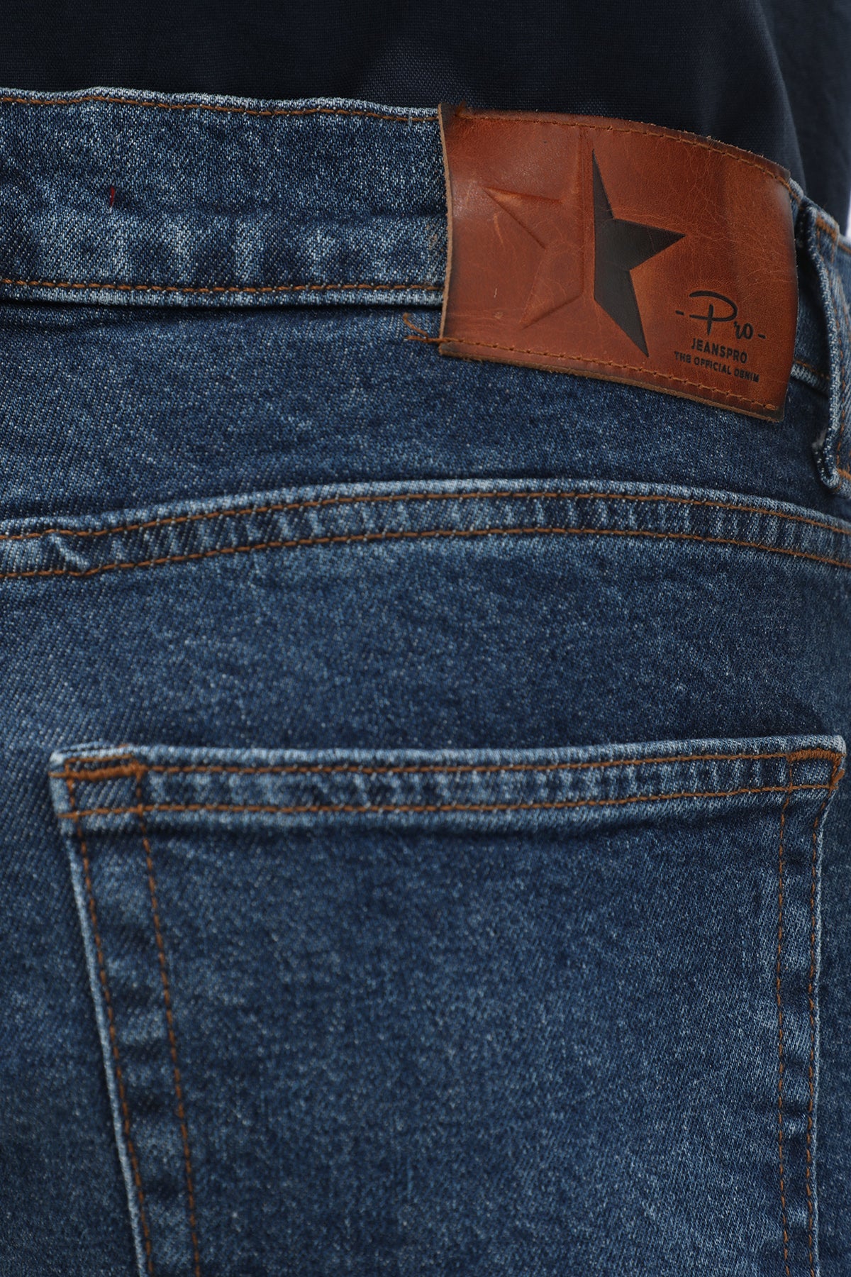 جينز Boyfriend Slim Fit من JEANSPRO - لون أزرق غامق