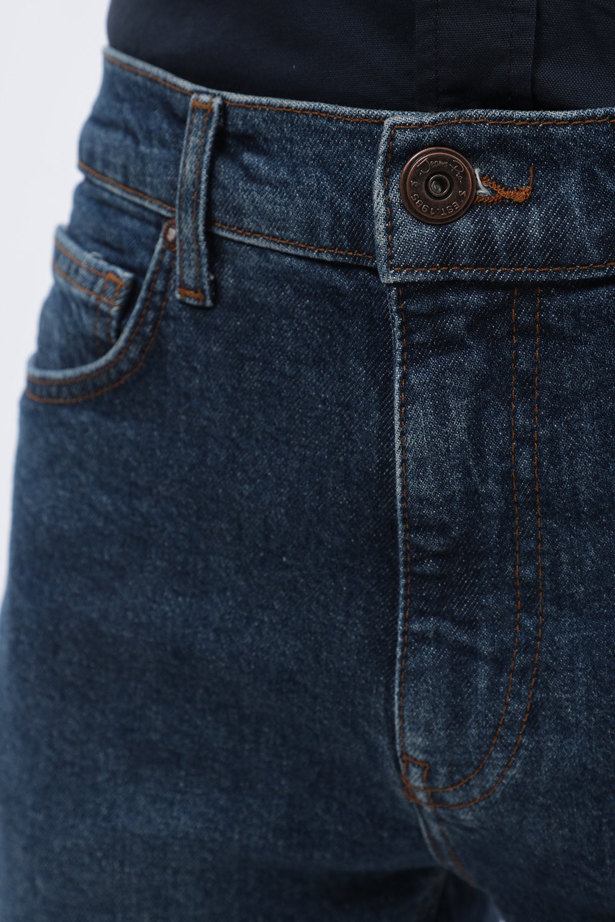 جينز Boyfriend Slim Fit من JEANSPRO - لون أزرق غامق