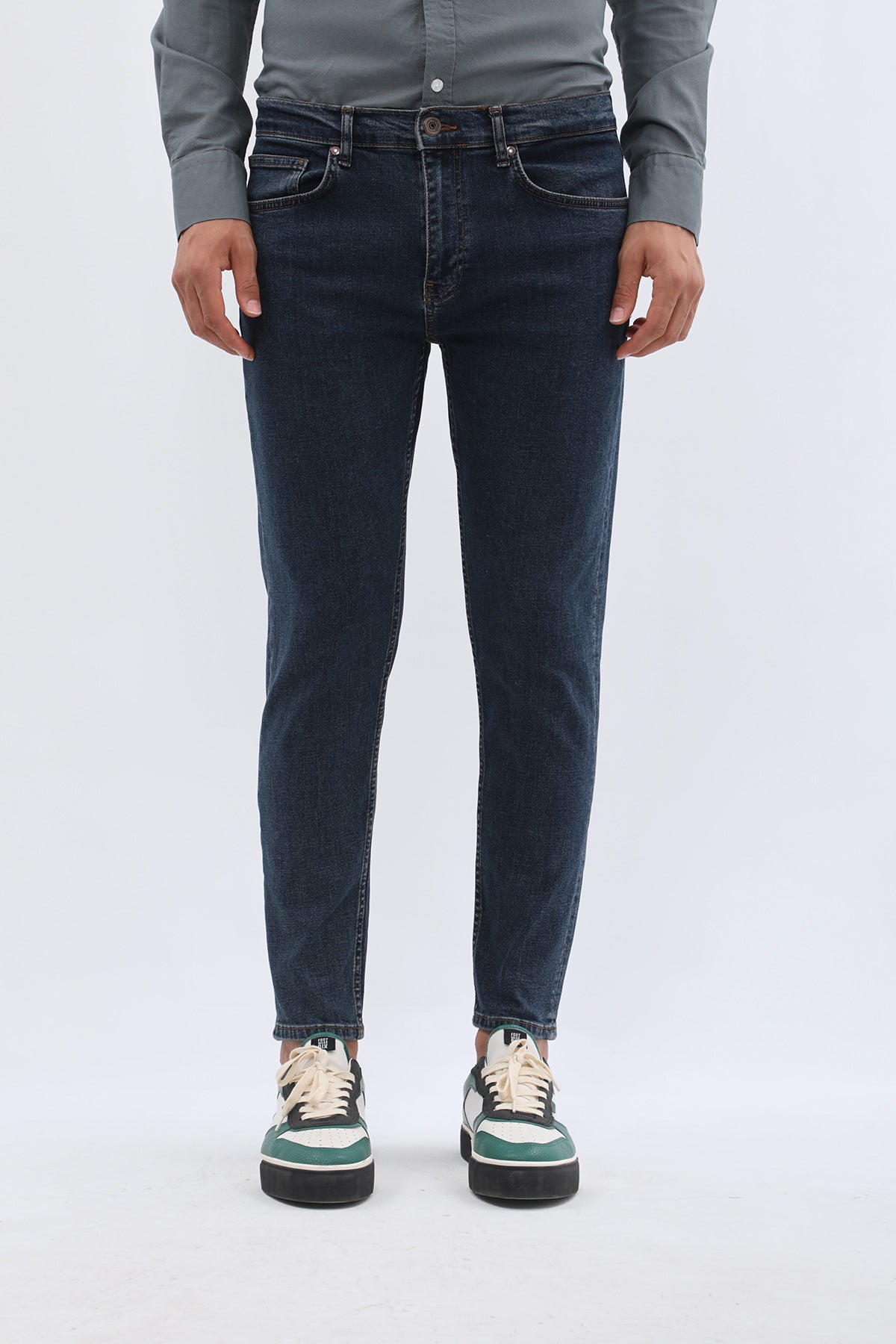 JEANSPRO Boyfriend Slim Fit Jeans - Charcoal Blue