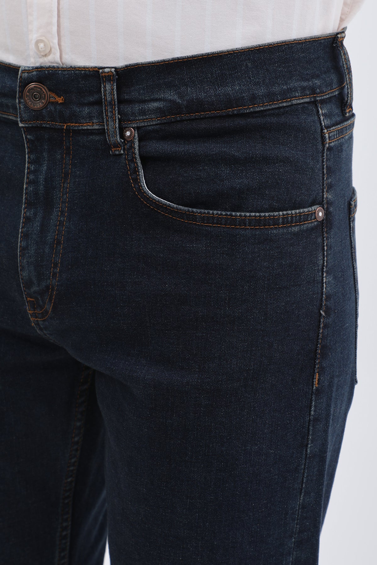 جينز Boyfriend Slim Fit من JEANSPRO - لون دينم كلاسيكي