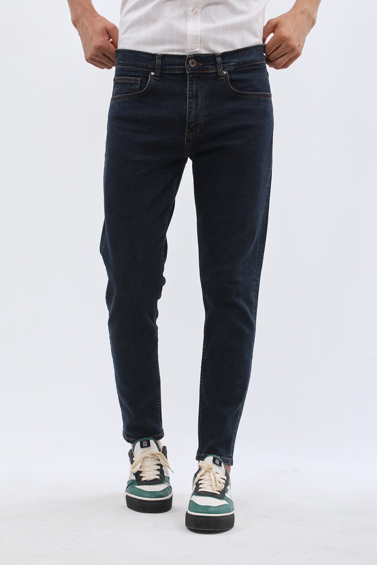 جينز Boyfriend Slim Fit من JEANSPRO - لون دينم كلاسيكي