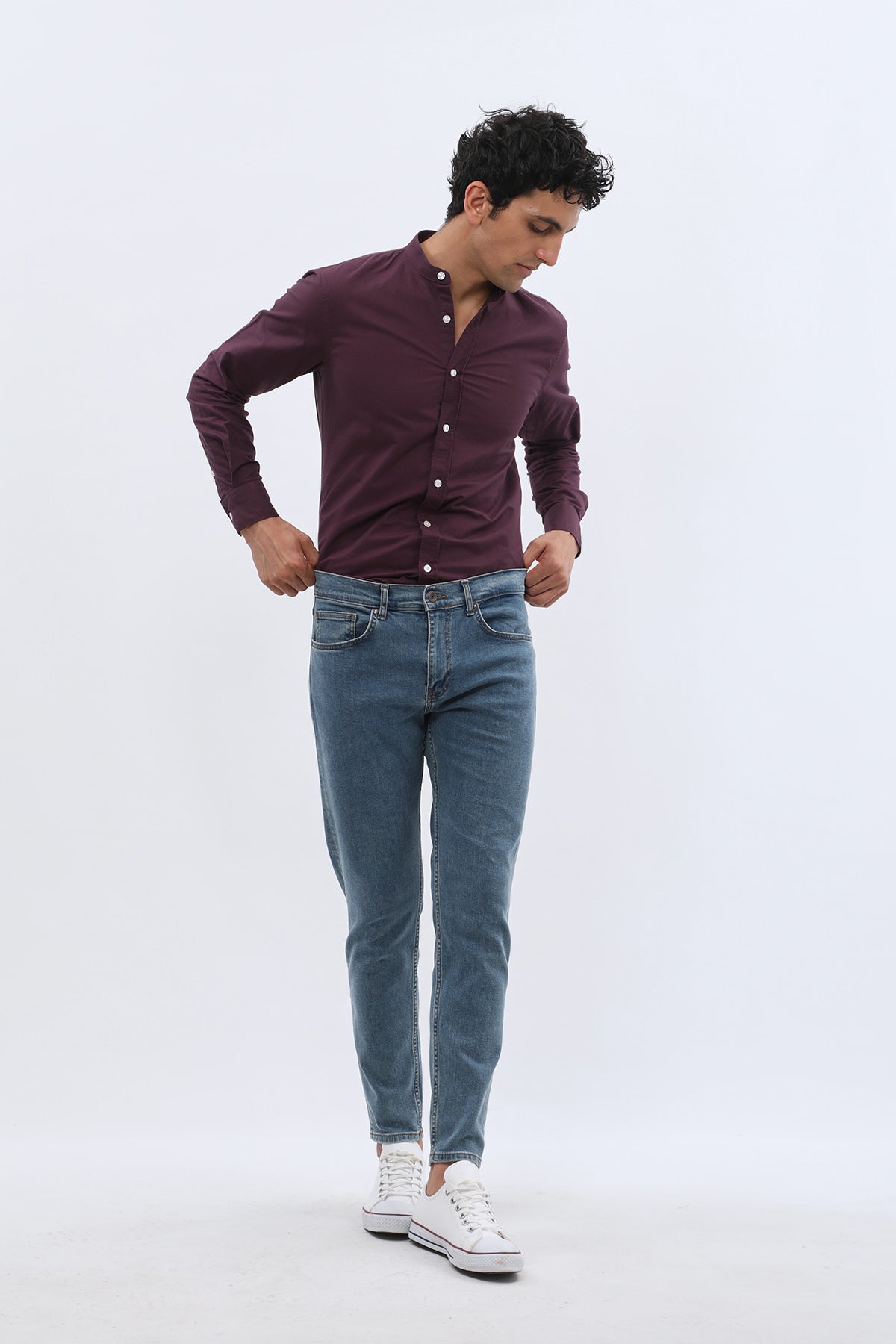 JEANSPRO Boyfriend Slim Fit Jeans - Faded Blue