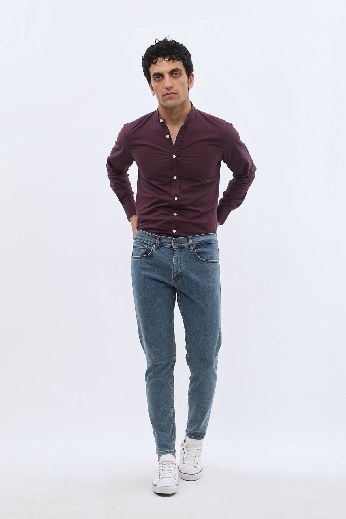 JEANSPRO Boyfriend Slim Fit Jeans - Faded Blue