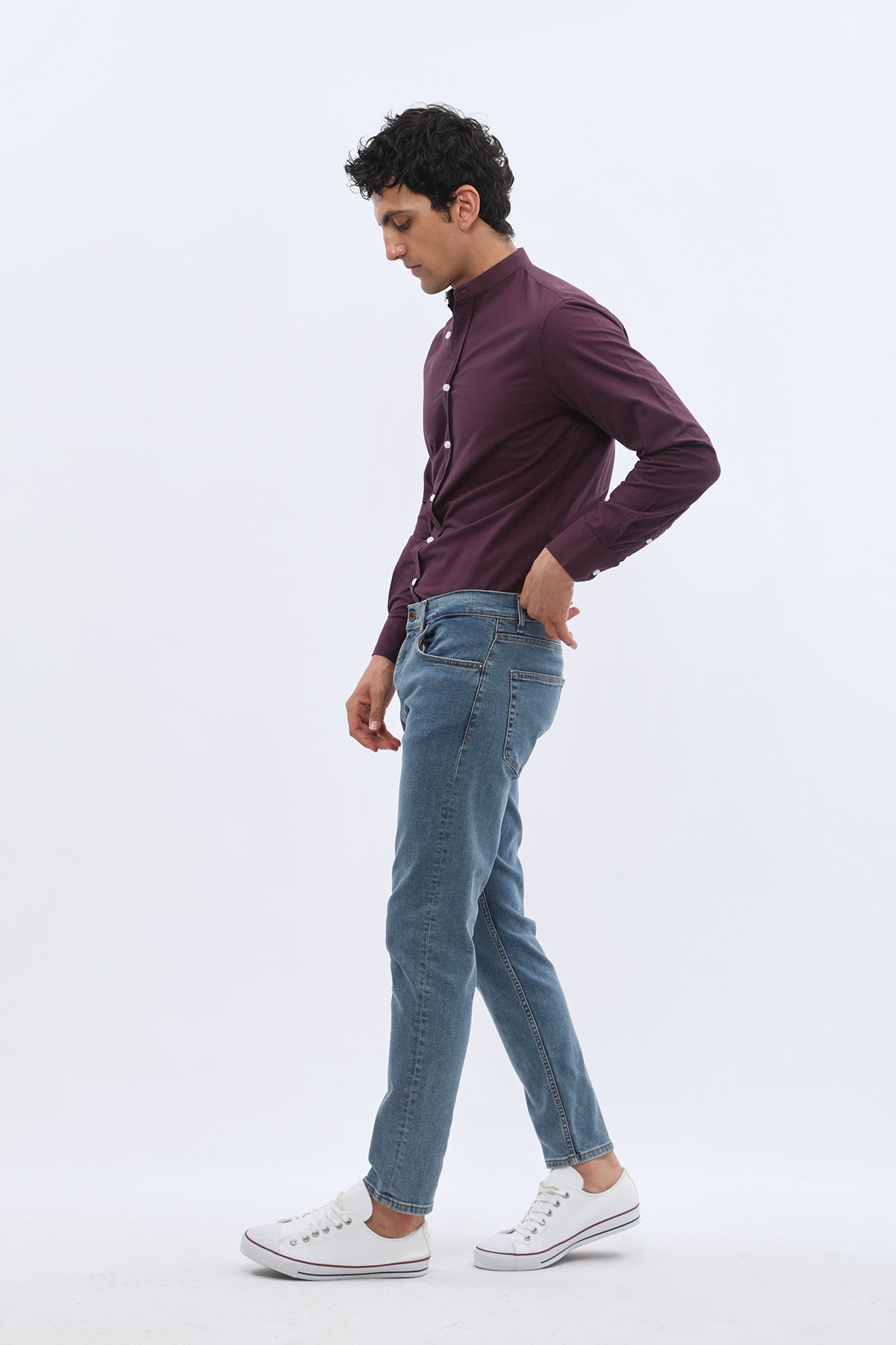 JEANSPRO Boyfriend Slim Fit Jeans - Faded Blue