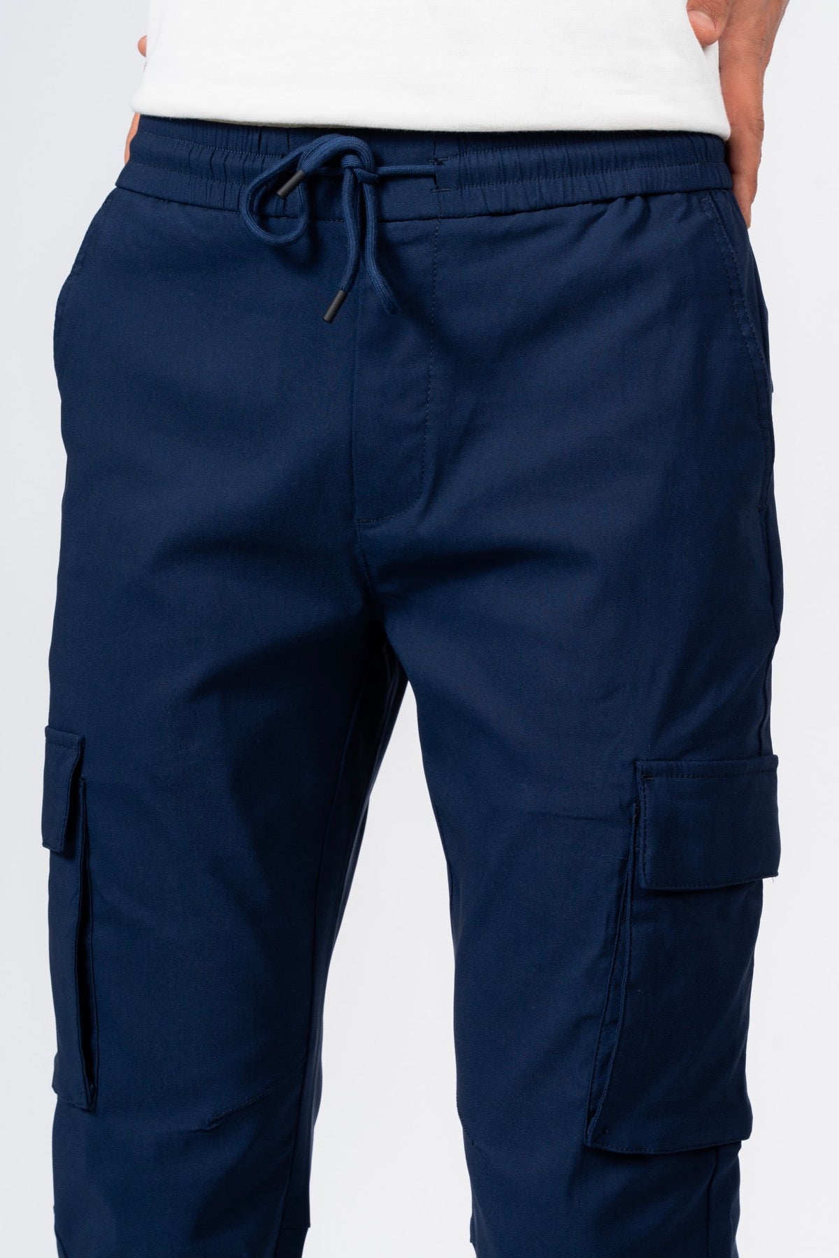 بنطلون كارجو بتصميم مرن من JEANSPRO - لون كحلي