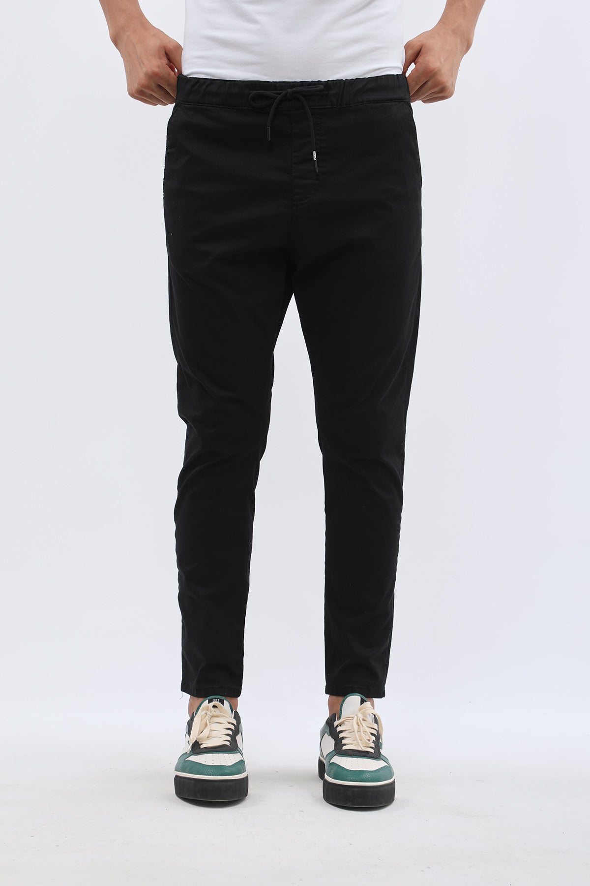 بنطلون جوجر قطني من JEANSPRO - لون أسود