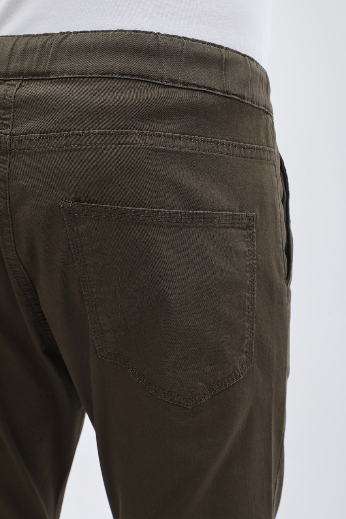 بنطلون جوجر قطني من JEANSPRO - لون كاكي