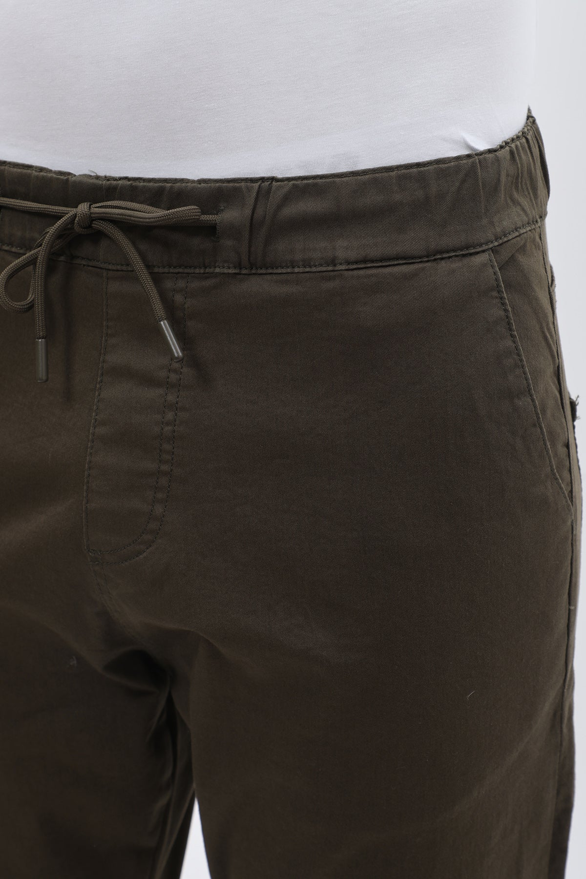 بنطلون جوجر قطني من JEANSPRO - لون كاكي