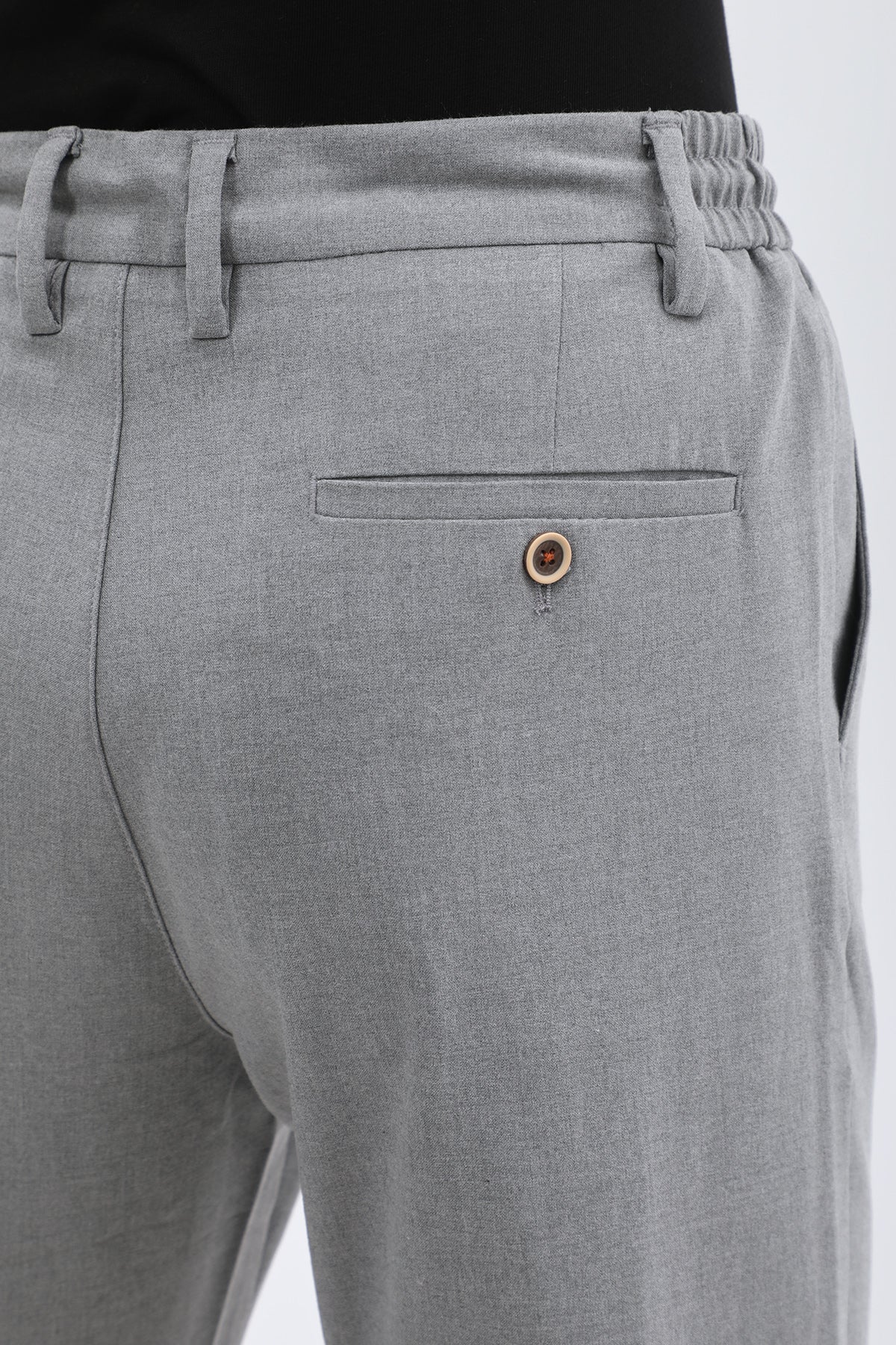 بنطلون جوجر مرن من JEANSPRO - لون رمادي