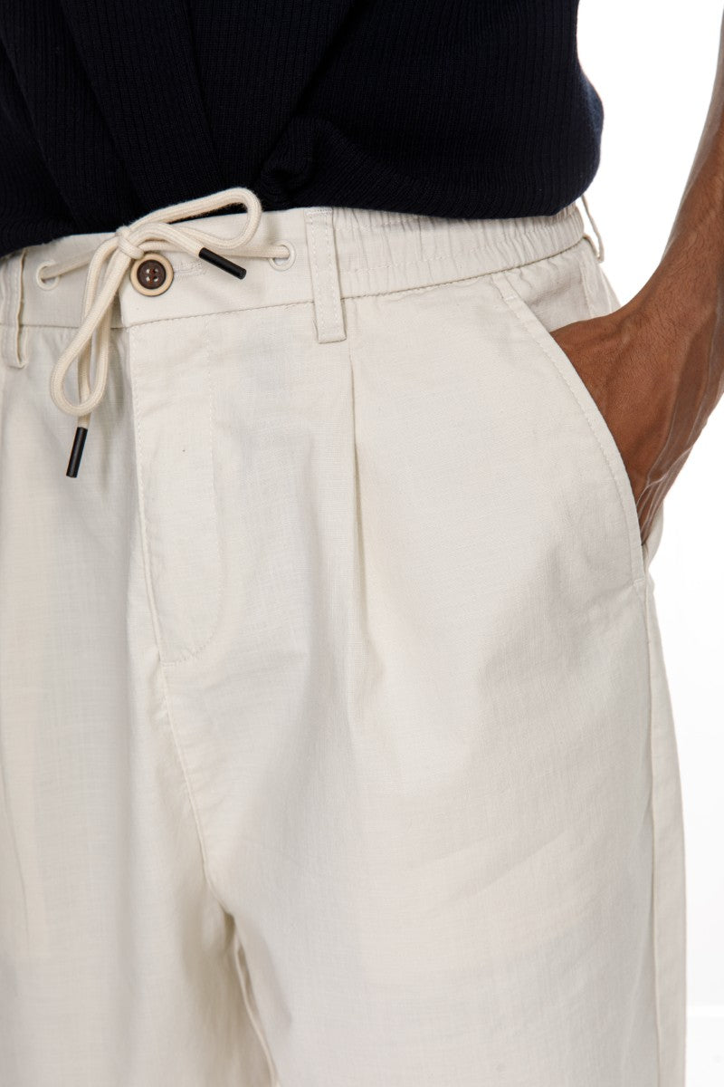 JEANS PRO light Beige Loose Fit Pants