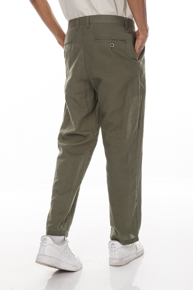 JEANS PRO Ight Green Loose Fit Chino Pants