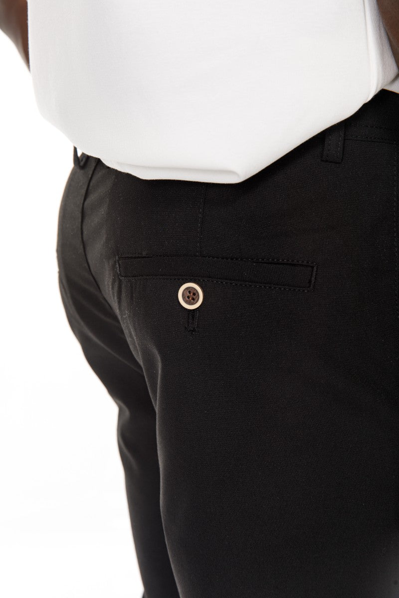 JEANS PRO Black Loose Fit Chino Pants