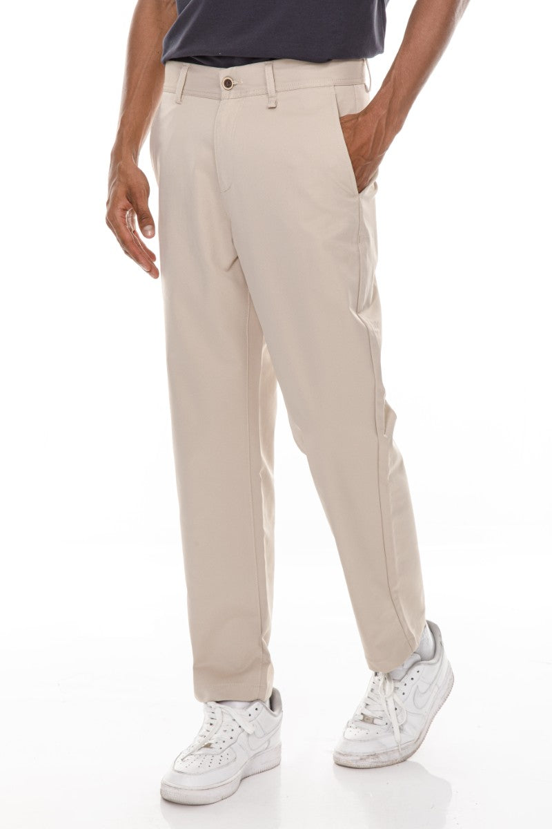 JEANS PRO Beige Loose Fit Chino Pants