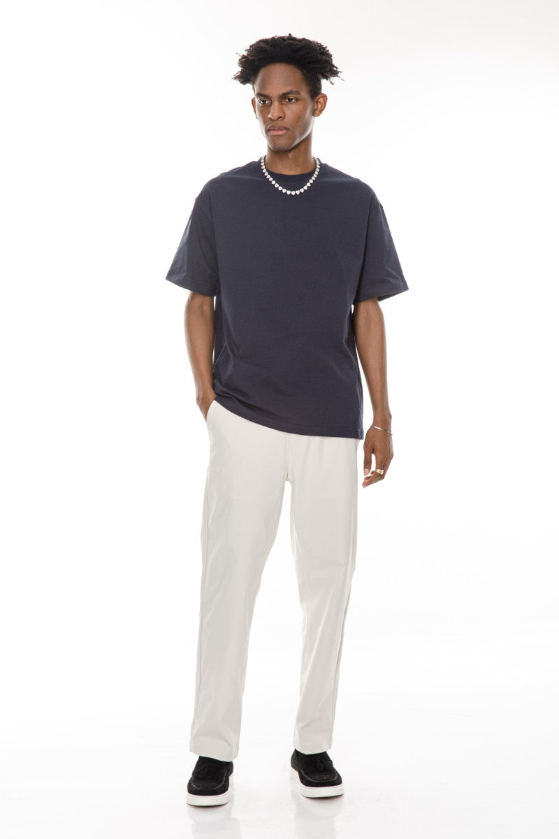 JEANS PRO Off White Loose Fit Chino Pants