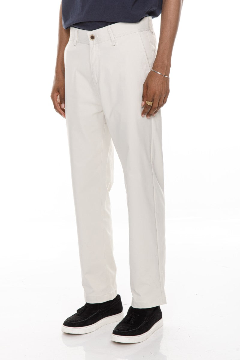 JEANS PRO Off White Loose Fit Chino Pants
